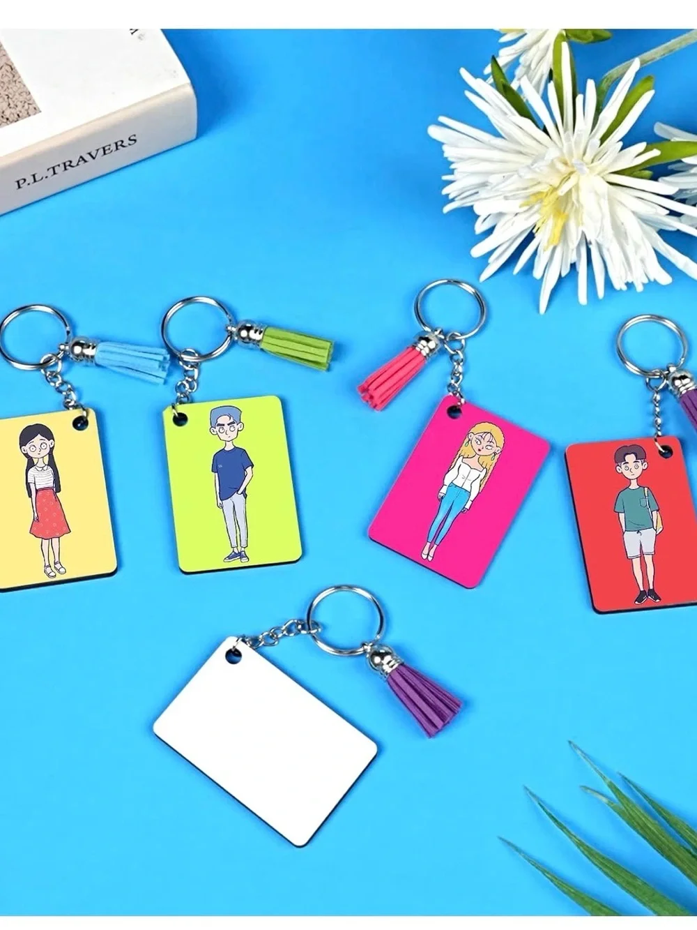 HTVRONT Sublimation Keychain Blanks Assorted Shapes DIY Craft Kit – New